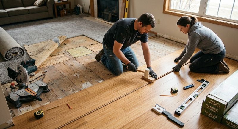Bamboo Flooring Installation in Snohomish County, WA