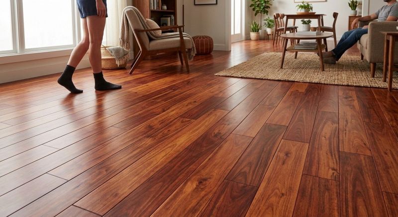 Cherry Floor Installation in Mercer Island, WA