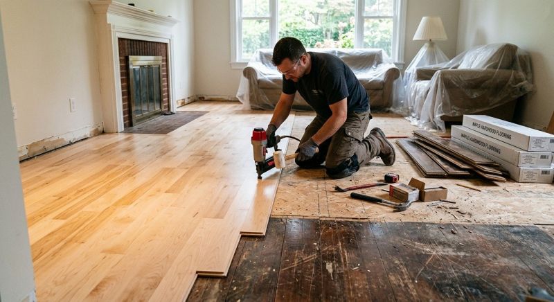 Maple Flooring Installation in Mountlake Terrace, WA