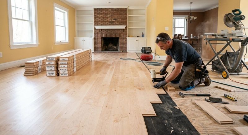 Maple Flooring Installation in Mukilteo, WA