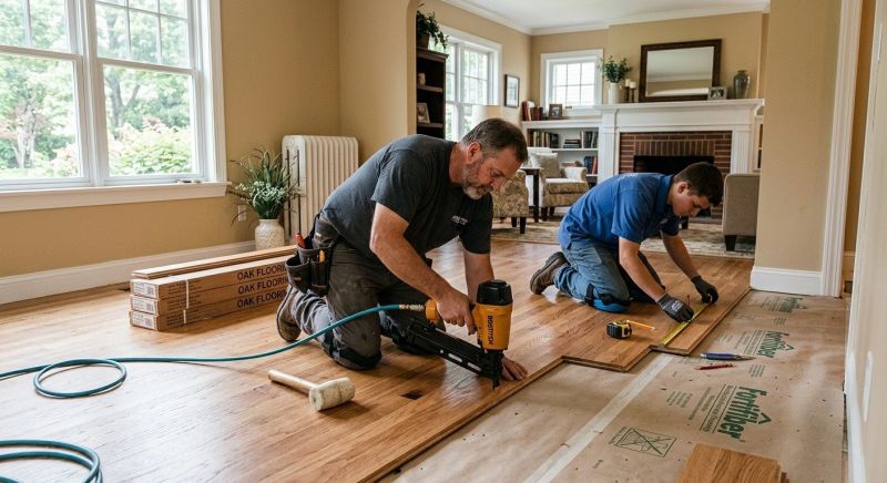 Oak Floor Installation in Bothell, WA