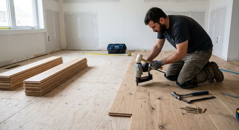Oak Floor Installation in Freeland, WA