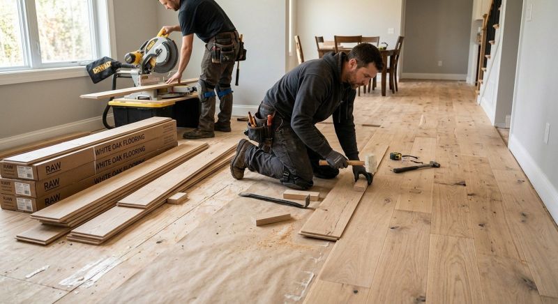 Oak Floor Installation in Snohomish County, WA