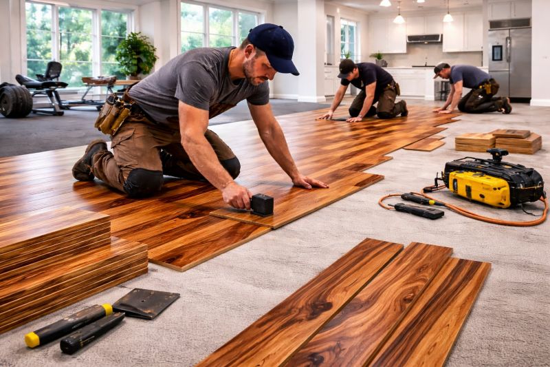 Teak Flooring Installation in Snohomish County, WA