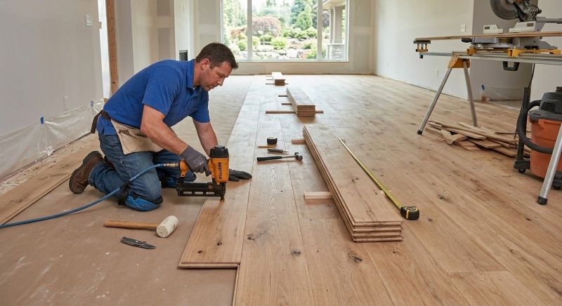 Wide Plank Floor Installation in Snohomish County, WA