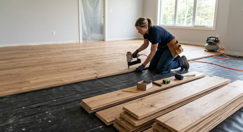 Wide Plank Floor Installation in Snohomish County, WA